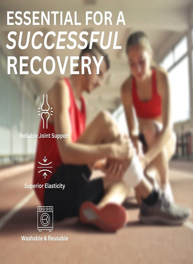 Vakly Elastic Bandage Wrap Rolls with Self-Closure [Pack of 10] Premium 3 Inch Bandages Comfort Athletic Compression Roll, 5 Yards Stretched for Customized First Aid Compression on Knee, Ankle & Wrist - Image 5